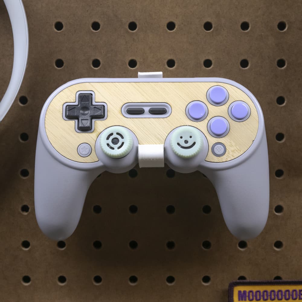 Peg Anything // 8BitDo SN30 Pro+ Controller Pegboard Mount 3d model