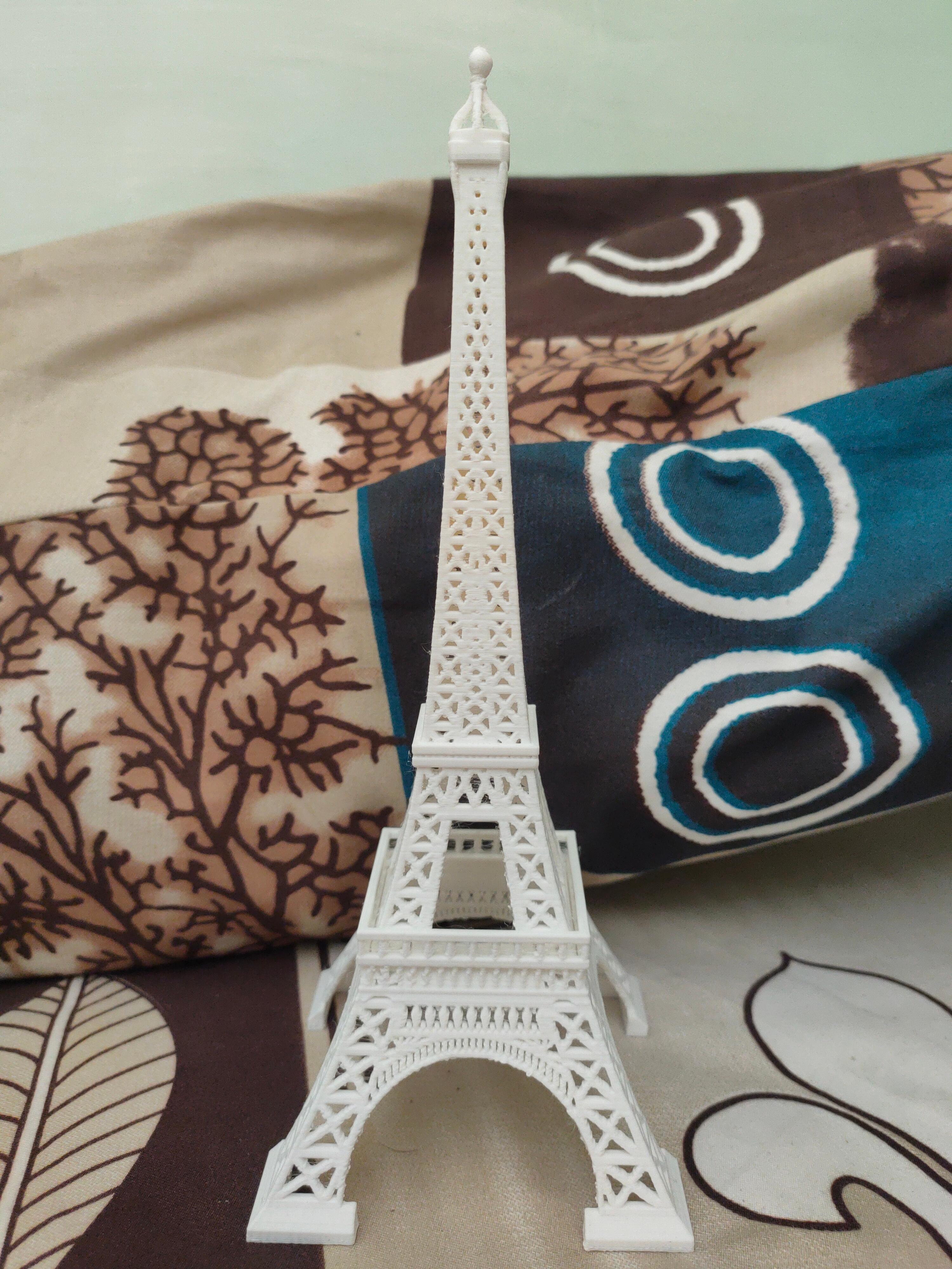Eiffel Tower support free 3D Printable - Great, Thank you for this 
I printed this in my Ender printer  - 3d model