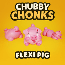 Flexi Pig - Chubby Chonks 3d model