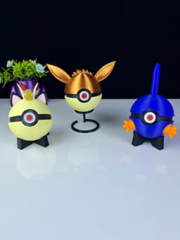 pokeball stand v3.stl 3d model