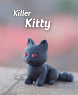 Killer Kitty - Articulated Fidget Cat - Ludo Animal 3d model