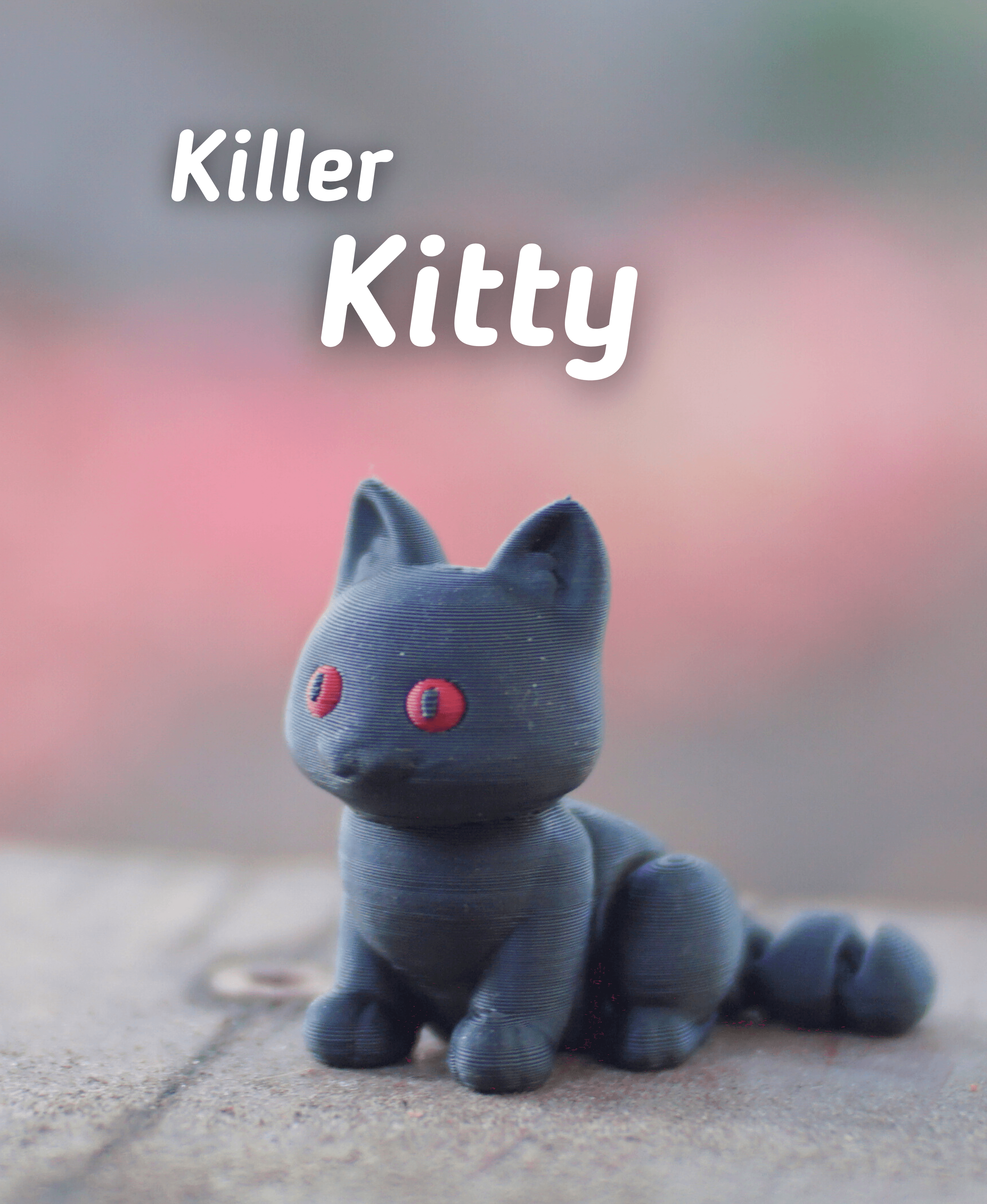 Killer Kitty - Articulated Fidget Cat - Ludo Animal 3d model