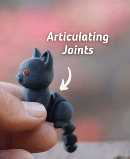 Killer Kitty - Articulated Fidget Cat - Ludo Animal 3d model