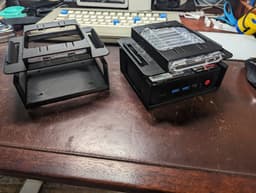BEE-LINK SER5 Pro wall mount and USB Drive Carrier 3d model