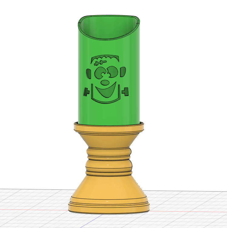 Frankenstein Tea Light Candle.stl 3d model