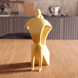 Abstract Parent and Child Sculpture 3d model