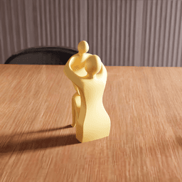 Abstract Parent and Child Sculpture 3d model