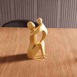 Abstract Parent and Child Sculpture 3d model