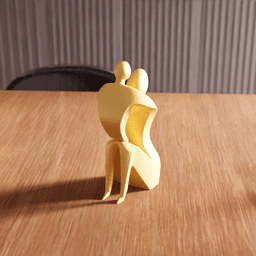Abstract Parent and Child Sculpture 3d model