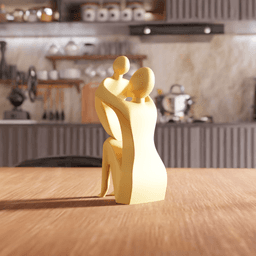 Abstract Parent and Child Sculpture 3d model