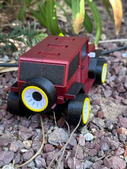 Print in Place Articulating Jeep, Off Road, Toy 3d model
