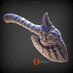Tribal Crow Axe 3d model