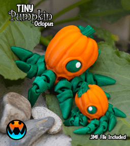 Tiny Pumpkin Octopus 3d model