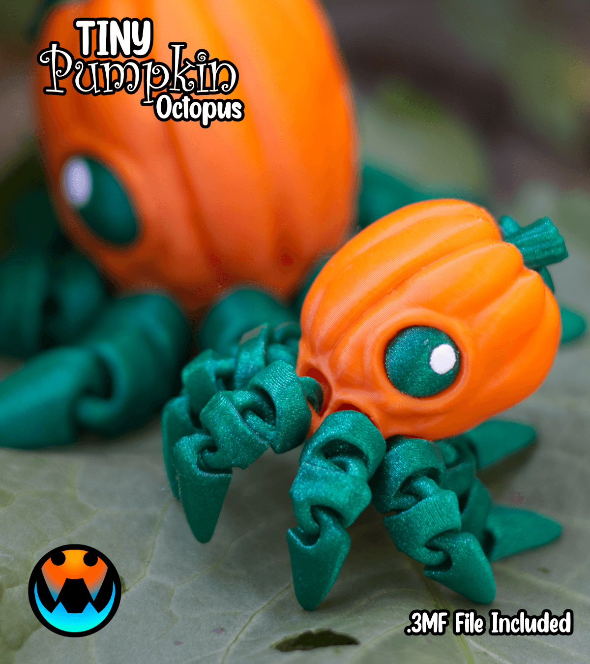 Tiny Pumpkin Octopus 3d model