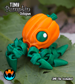 Tiny Pumpkin Octopus 3d model