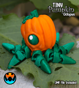 Tiny Pumpkin Octopus 3d model