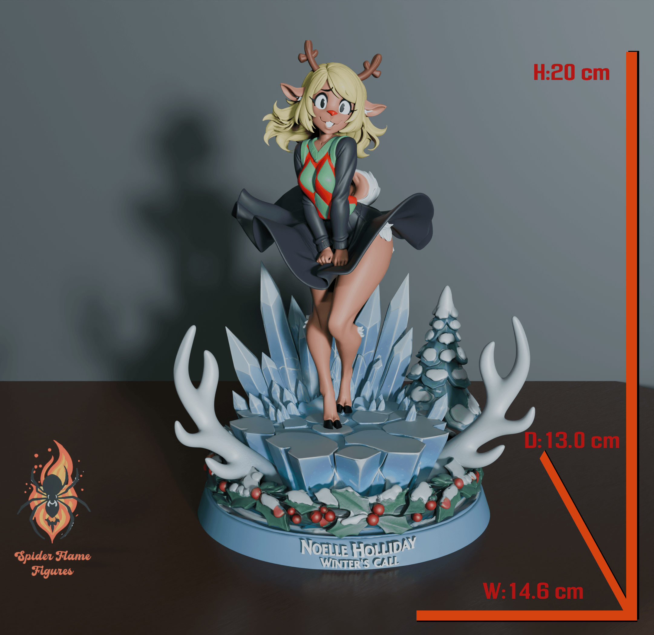 Noelle Holiday | Deltarune Fan Art 3d model