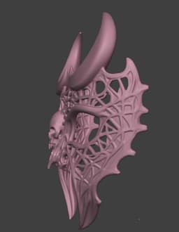 Moonveil Lattice Mask 3d model