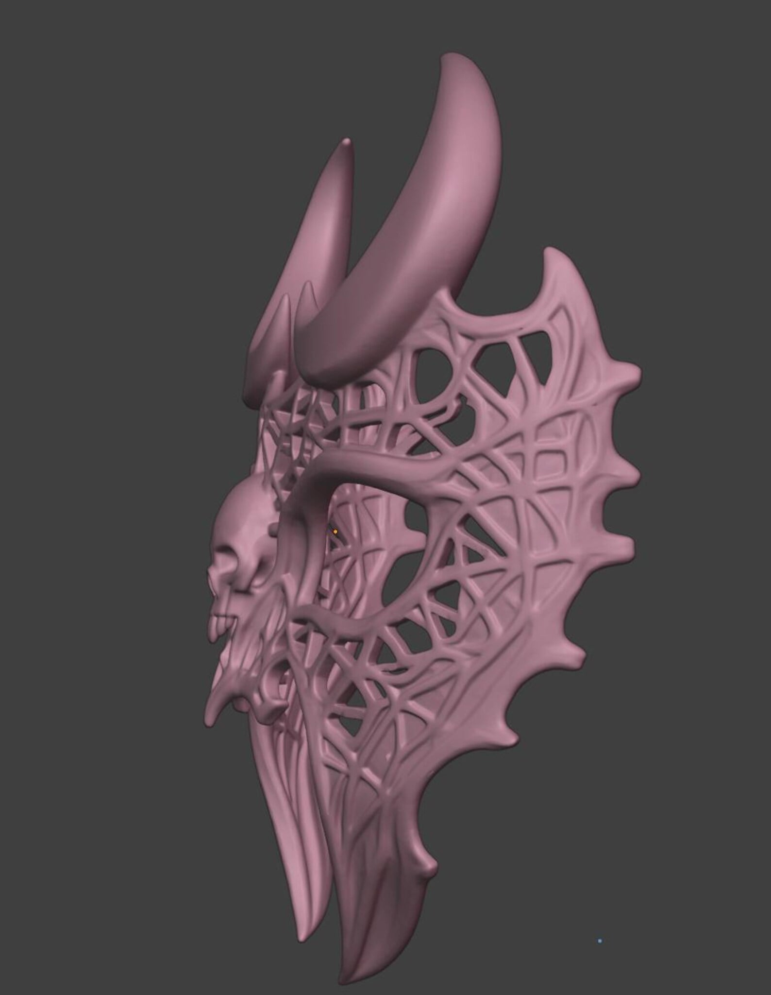 Moonveil Lattice Mask 3d model