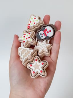 Pawpular Prints Collab: Cookies and Choco clickers with stand 3d model