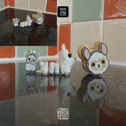 Strong Articulated Llama Fidget 3d model