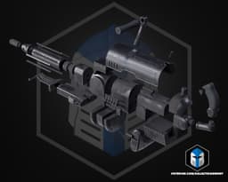 Havoc Trooper Heavy Blaster - 3D Print Files 3d model