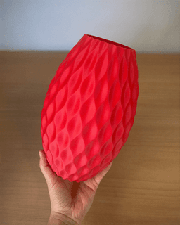 Free Riva Flower Vase - Free Vase with Curved Surface - Free 3D Print Vase for Home 3d model