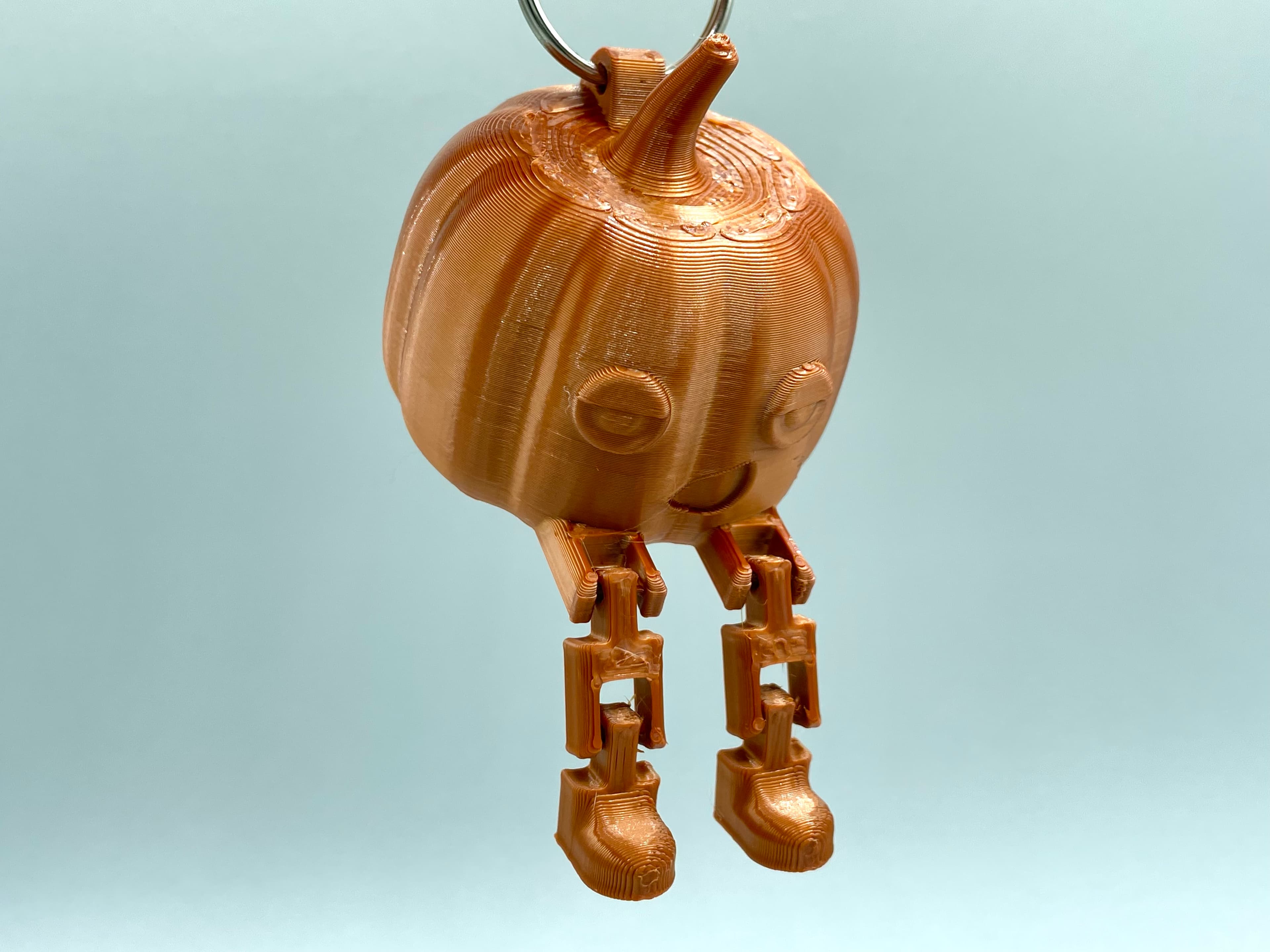 Articulating Pumpkin Buddy Keychain 3d model