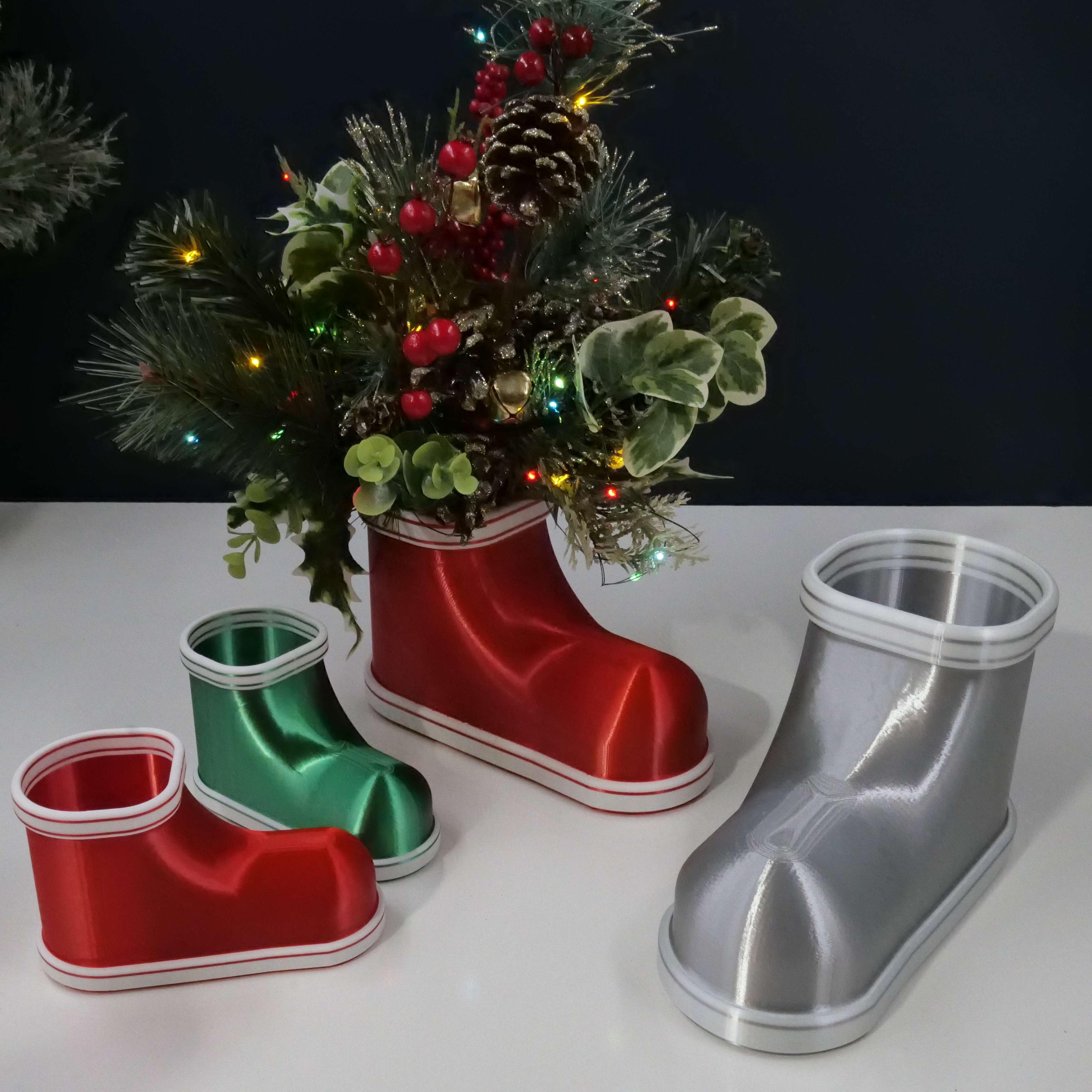 Holiday Children Boot Planter / Container 3d model