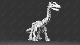 Cute Apatosaurus Skeleton STL 3d model