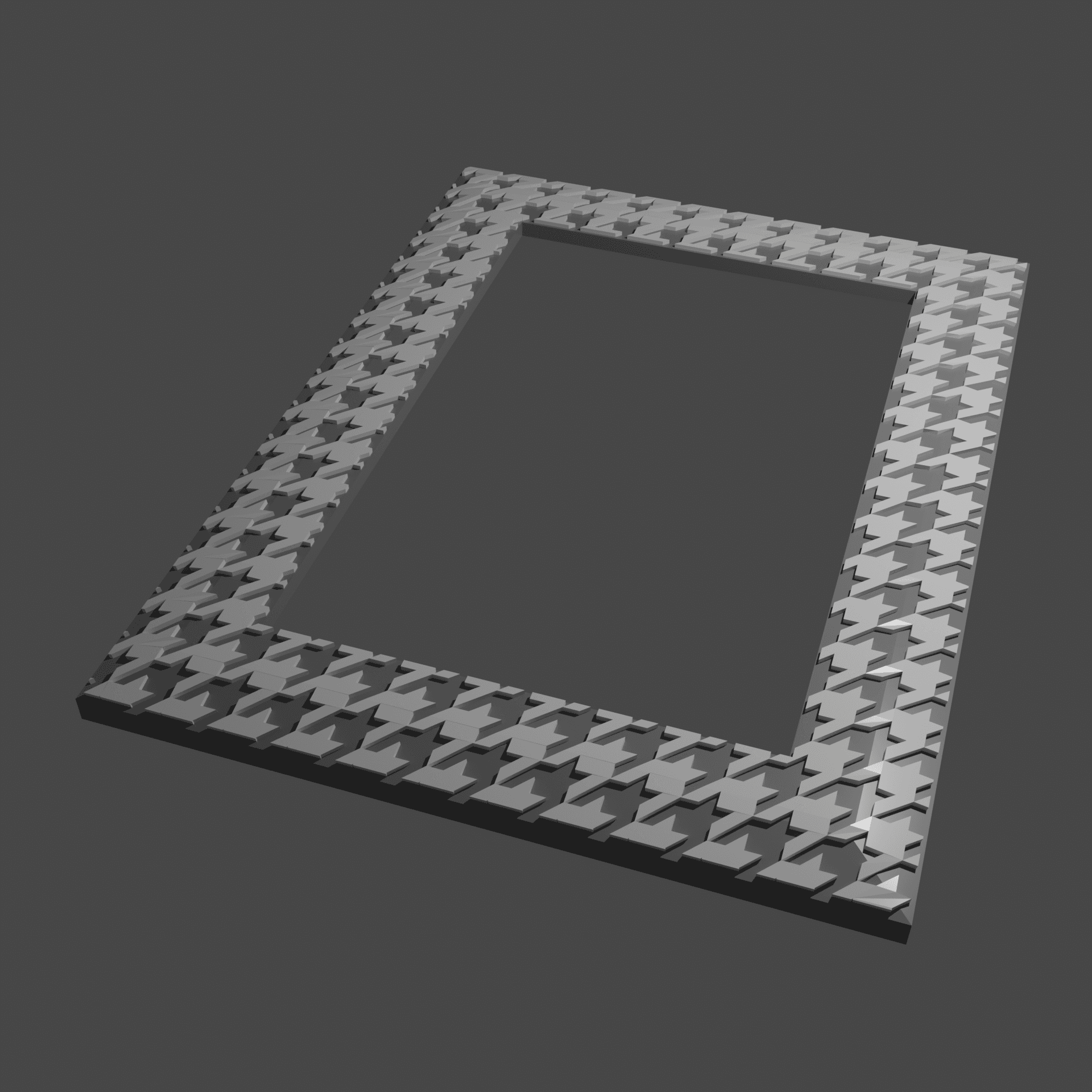 Houndstooth - Remix of 4x6 Picture Frame 2 3d model