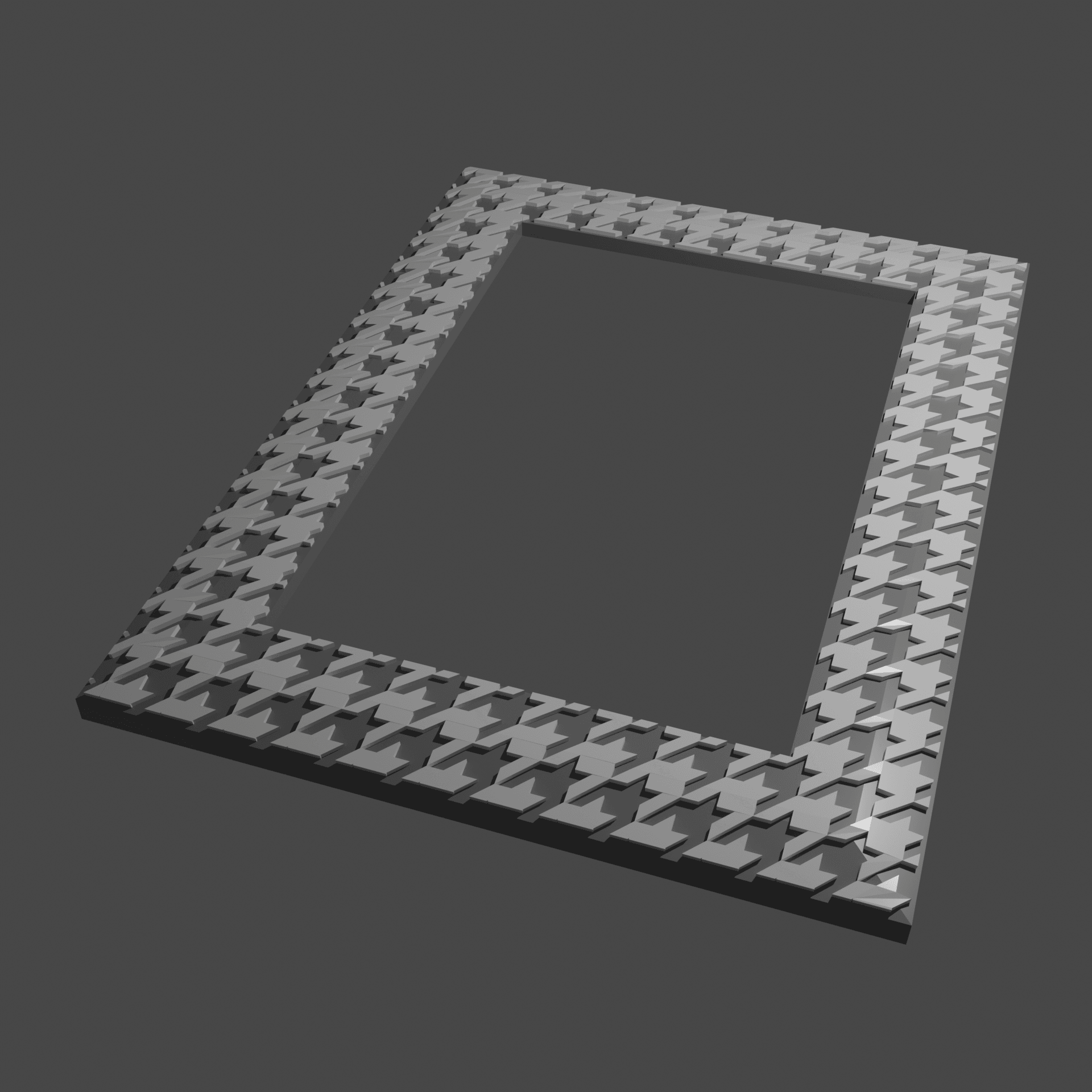 Houndstooth - Remix of 4x6 Picture Frame 2 3d model