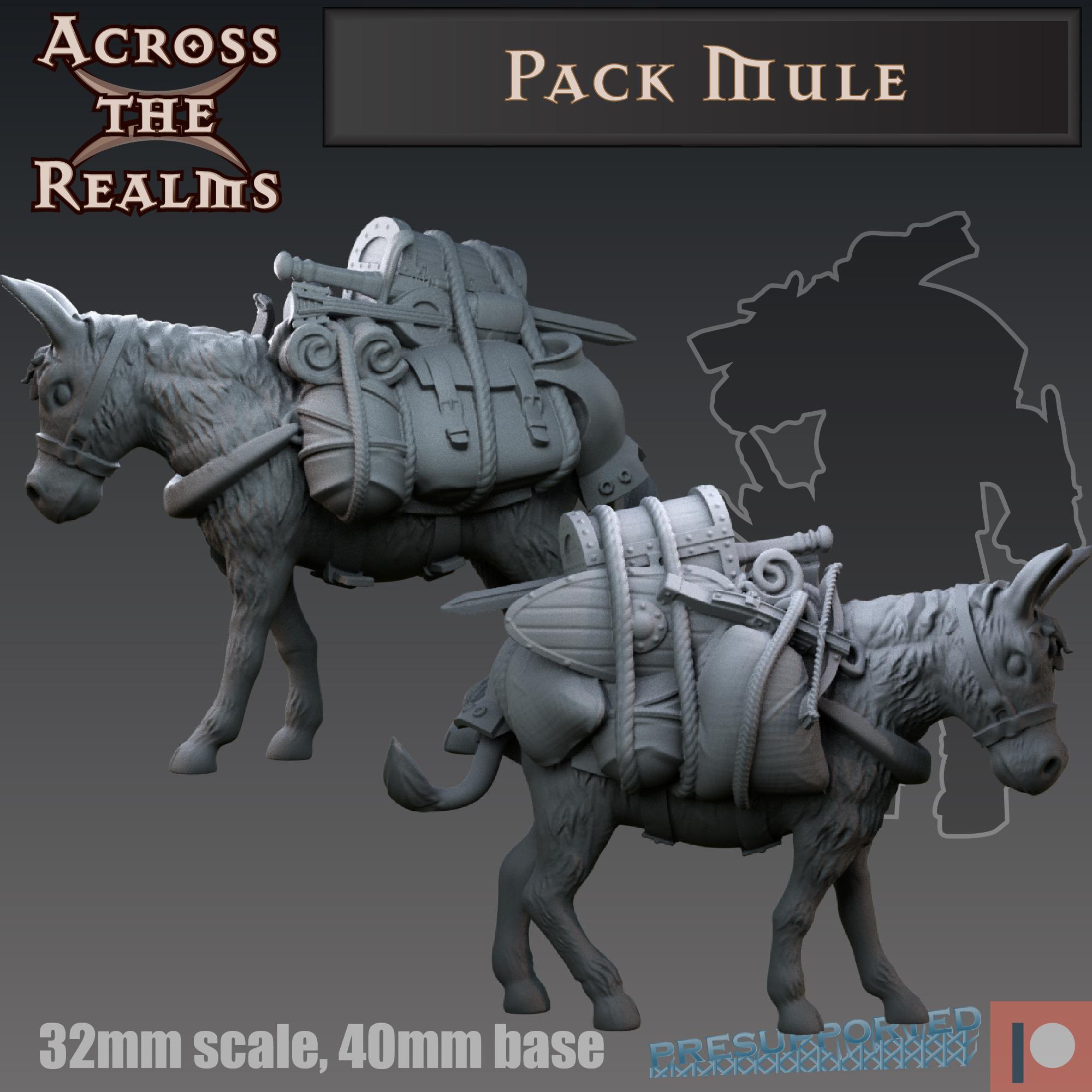 Pack mule 3d model