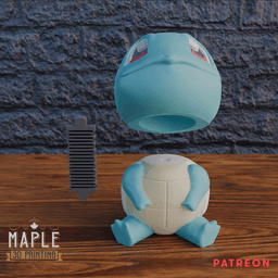 Squirtle Bobble Head 3d model