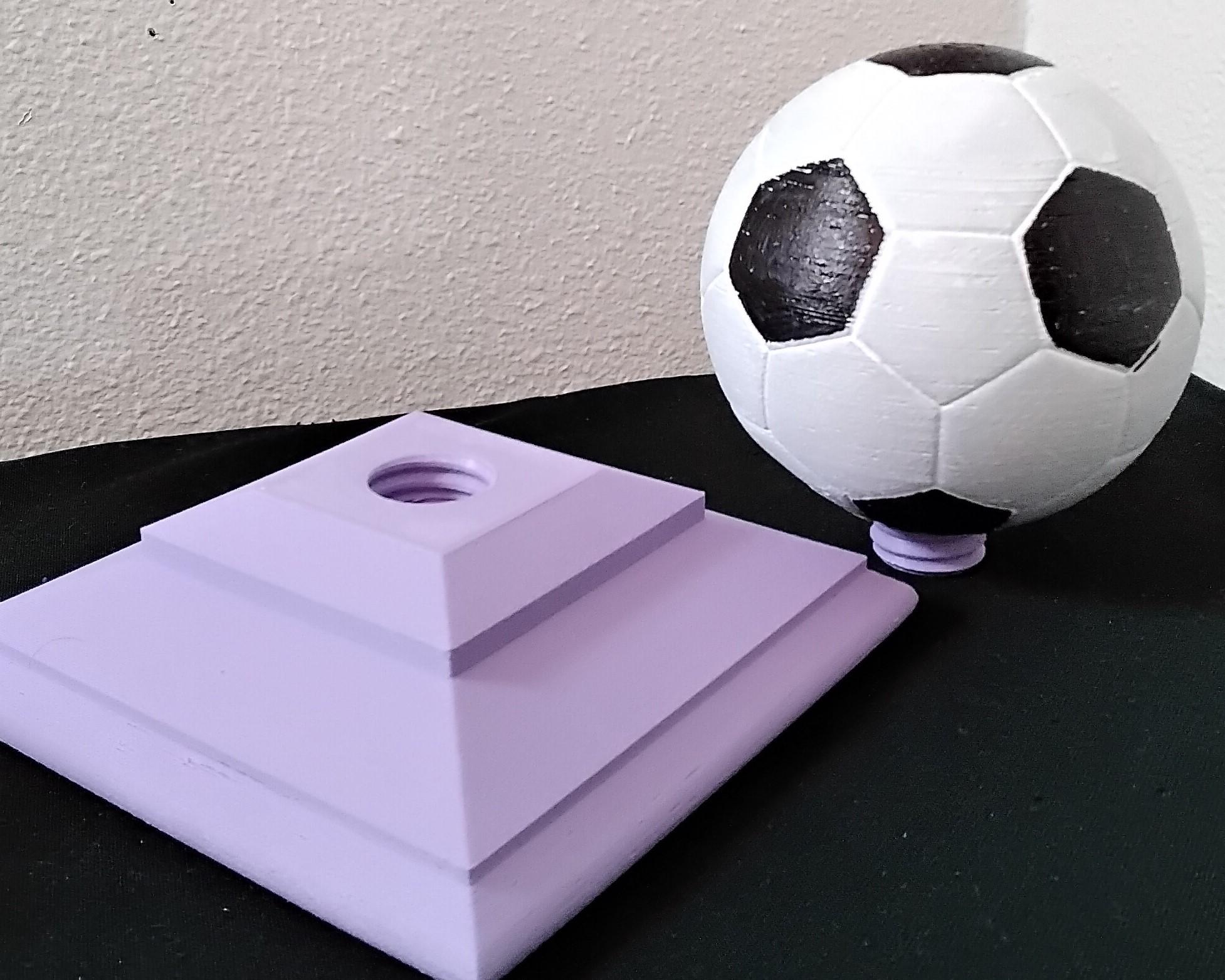 Screw Post Cap Soccer ball top 3d model