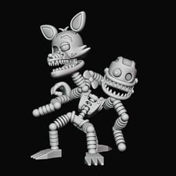 Nightmare Mangle - FNAF - Fan Art 3d model