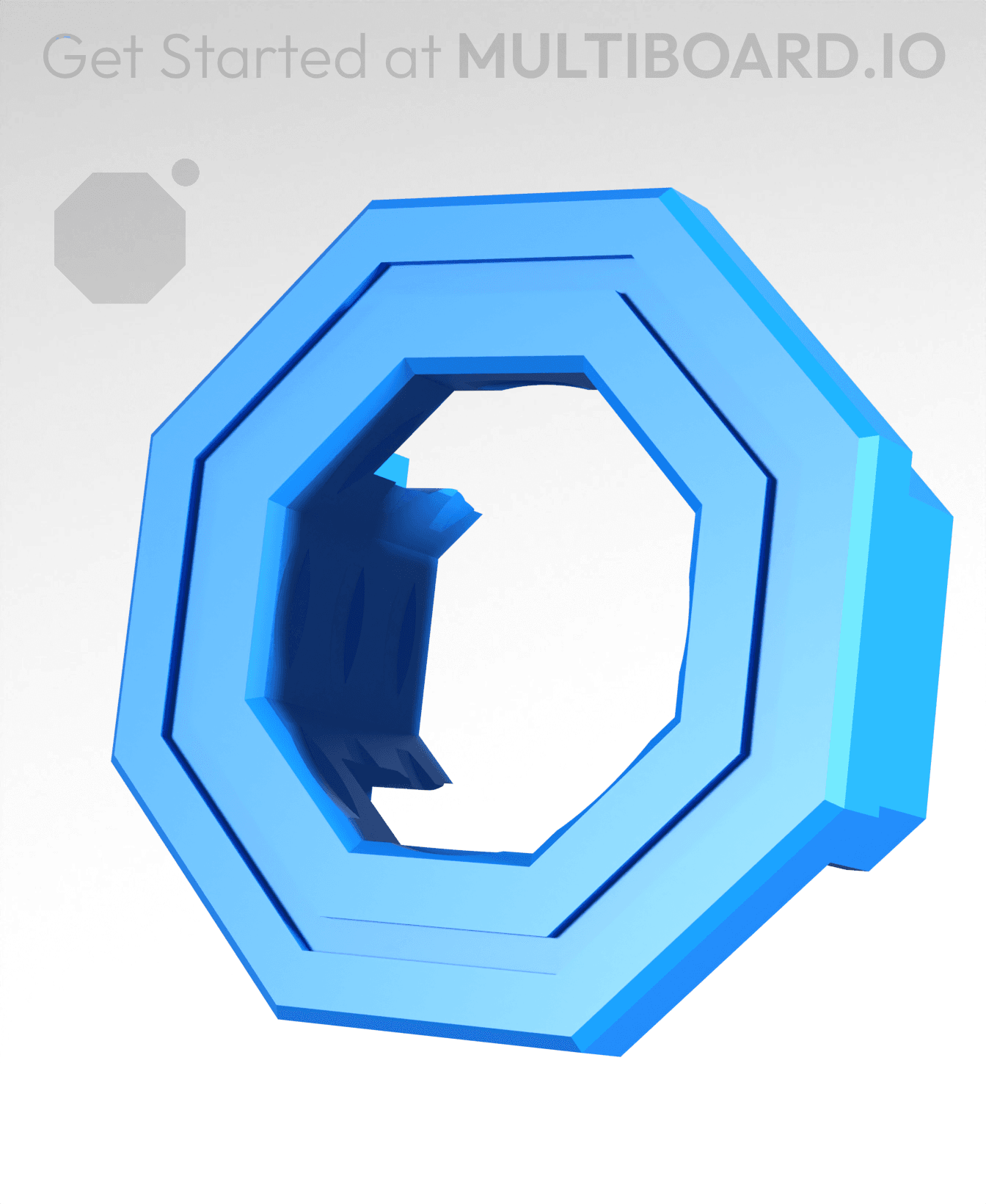 Raised Double-Sided Snap (DS Part B) 3d model