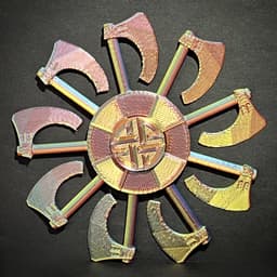 Viking Beared Axe Fidget Spinners 3d model