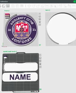 Toulouse F.C. Sign – LED strip compatible 3d model