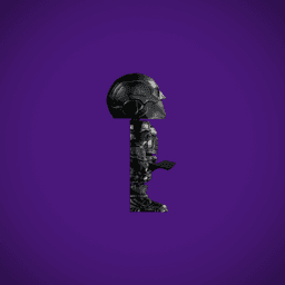 BLACK NOIR THE BOYS FLEXI TOY FAN ART 3d model