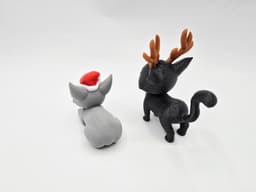 CHRISTMAS KITTYS FREE 3d model