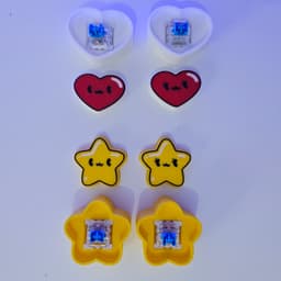 Heart Clicker Girl and Boy - Keychain Clickers 3d model