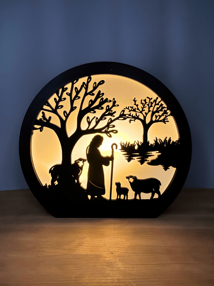 The Lord is my Shepherd Lamp Home Decor 3d model