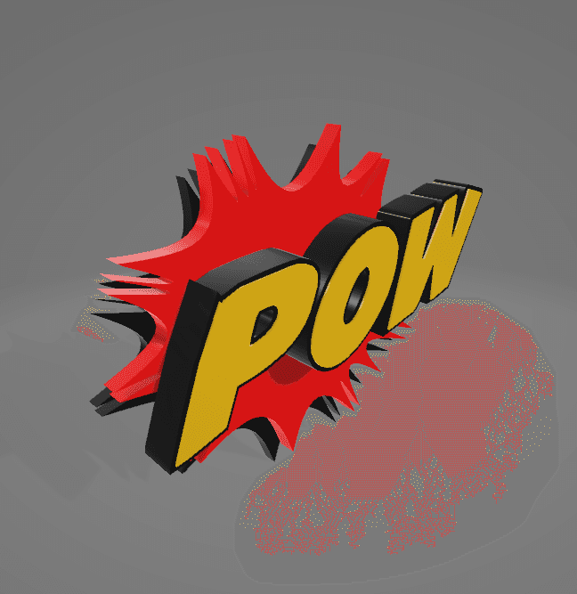 Pow (Pin) 3d model