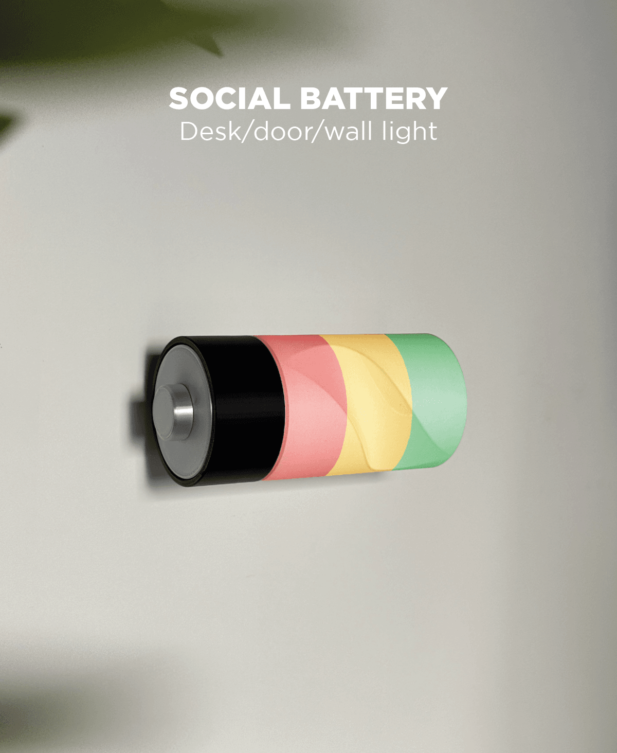 Social battery, desk/door/wall lamp. 3d model