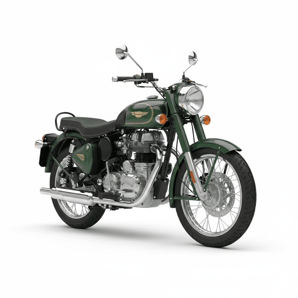 Royal Enfield Bullet 500 Classic Motorcycle 3d model