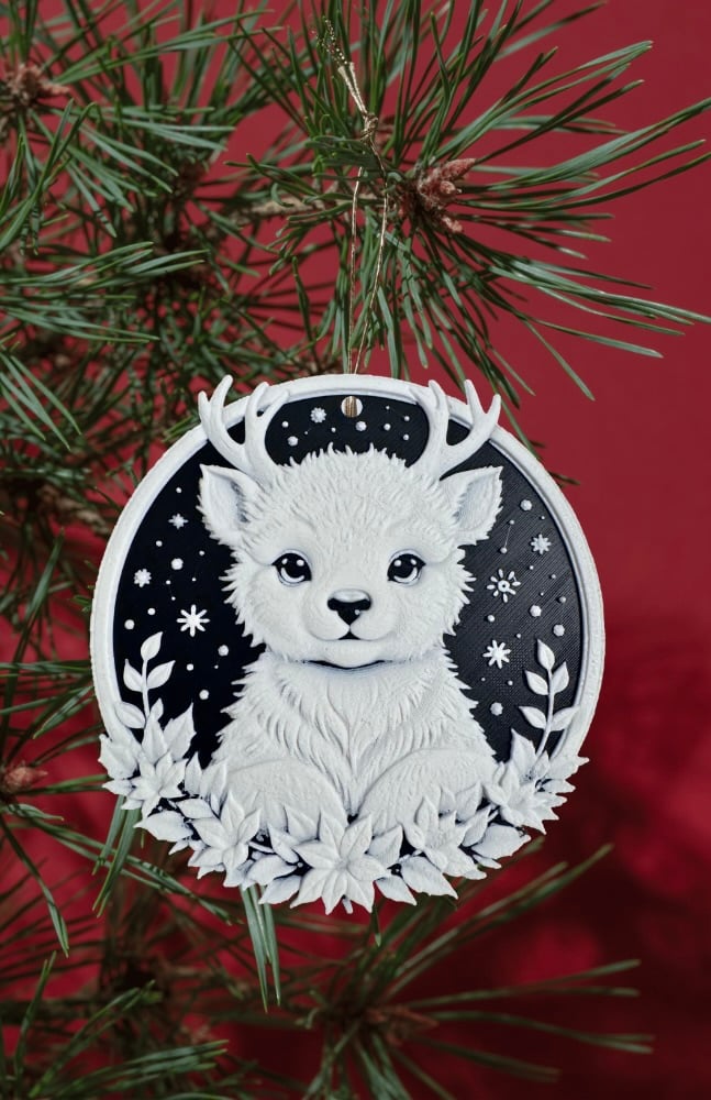 Christmas Young Stag Decoration 3d model