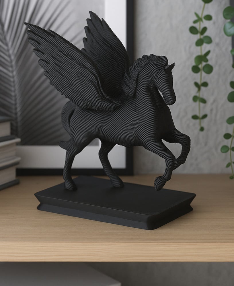 Pegasus Sculpture – Majestic Winged Horse from the Greek Mythology 3d model