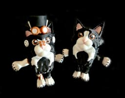 Maine Coon & steampunk Kitten (Commercial Use) 3d model