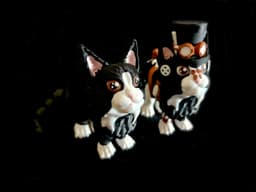 Maine Coon & steampunk Kitten (Commercial Use) 3d model